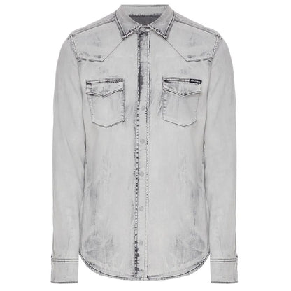 Dolce & Gabbana Gray Cotton Shirt