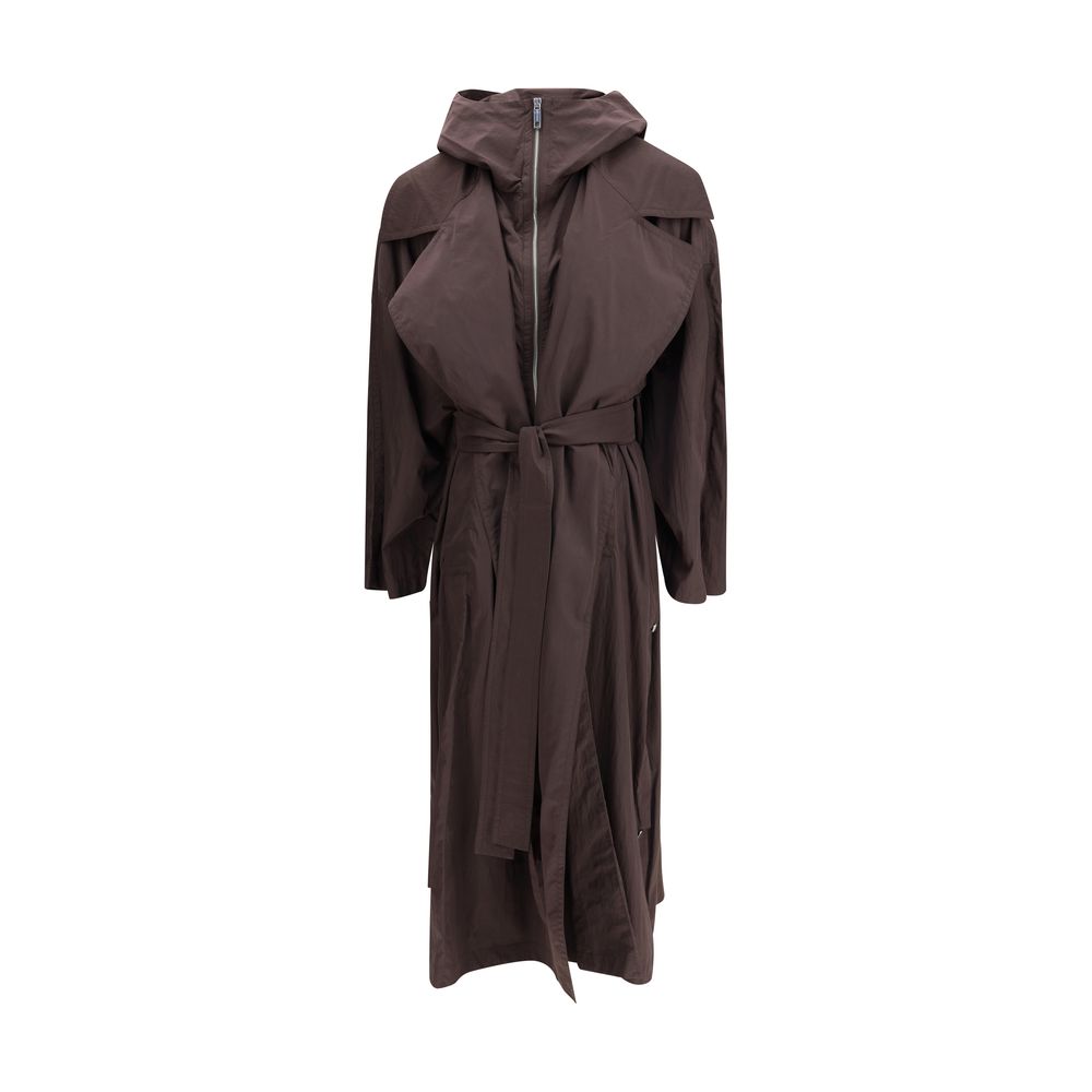 Max Mara brauner Polyamid-Trenchcoat