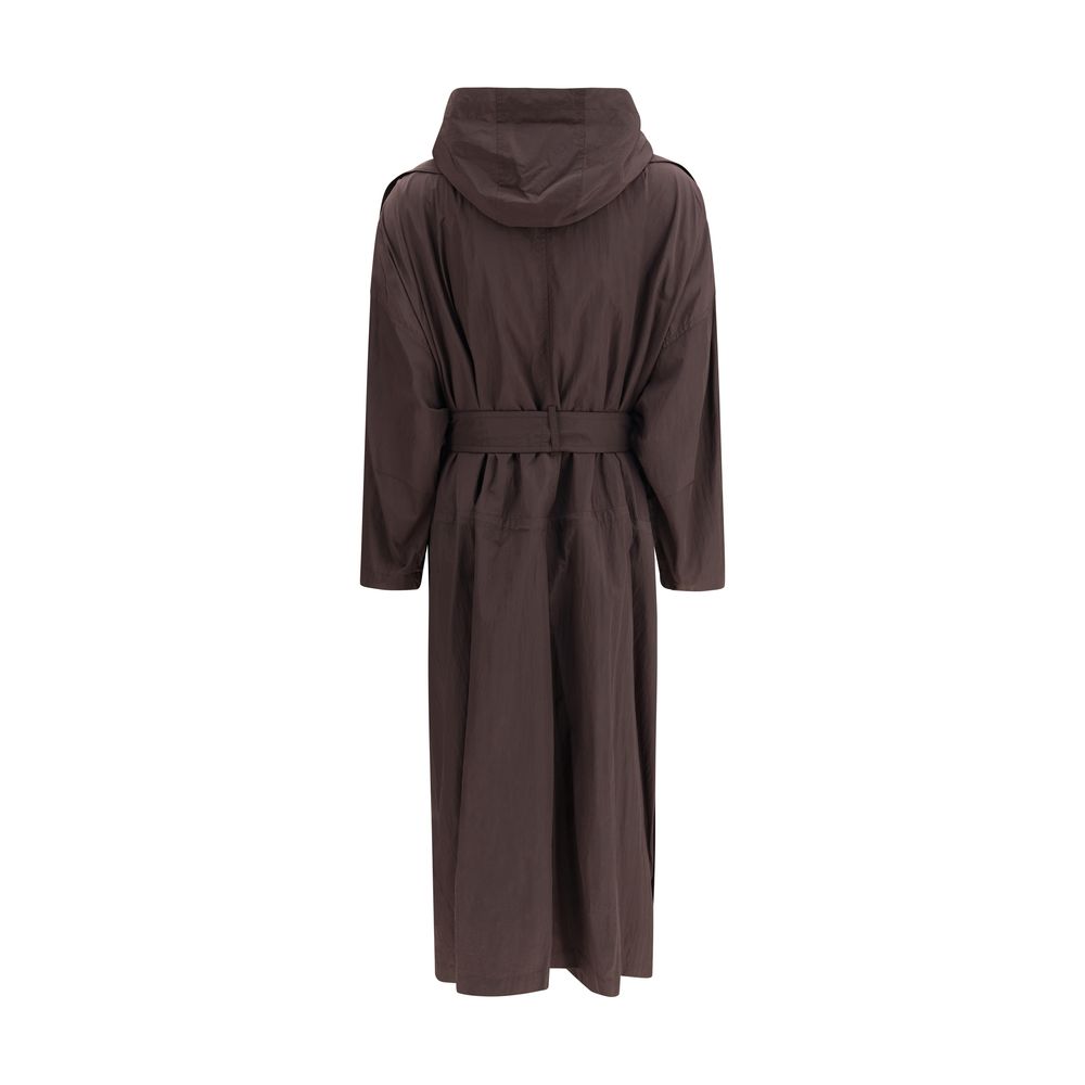 Max Mara brauner Polyamid-Trenchcoat
