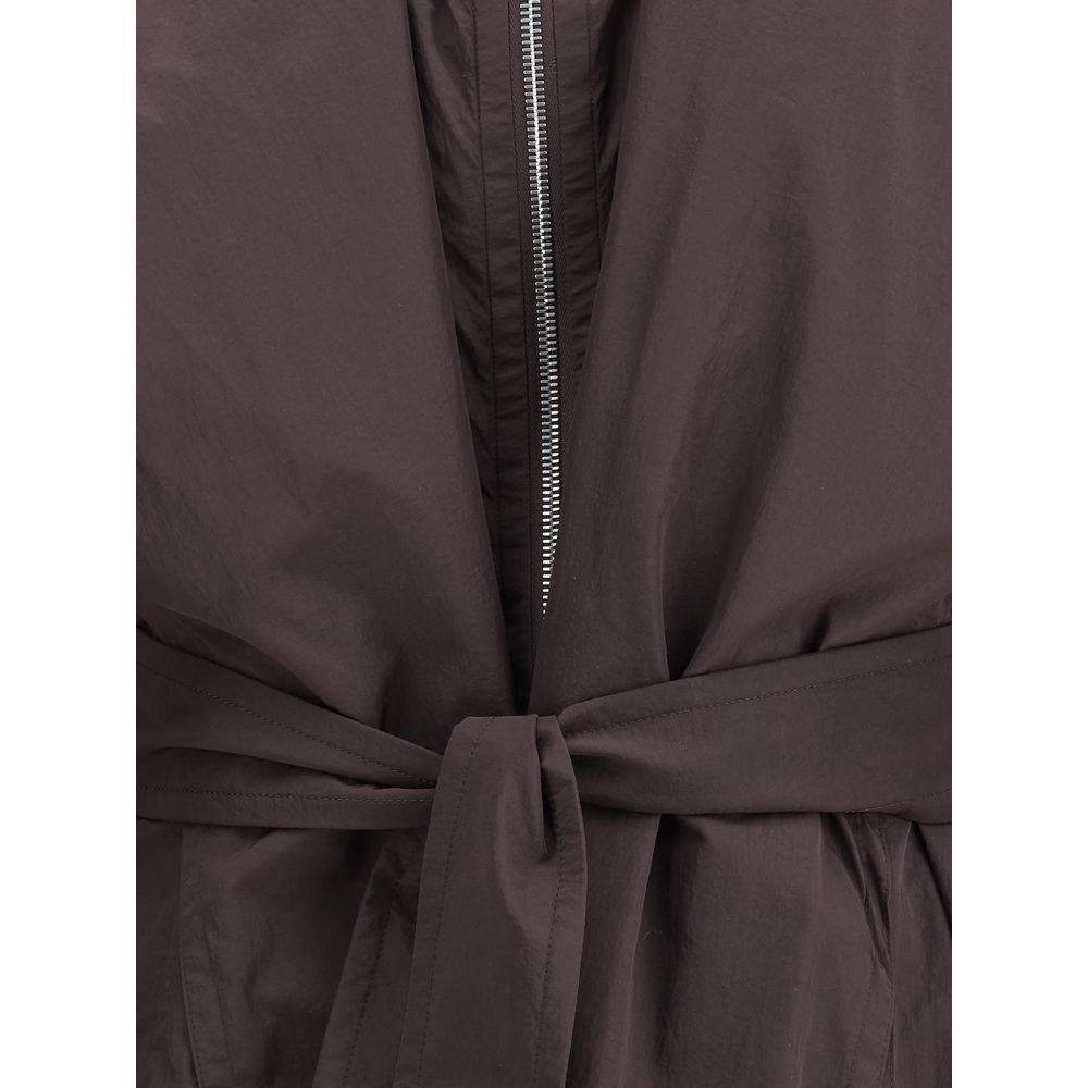 Max Mara brauner Polyamid-Trenchcoat
