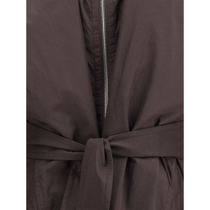 Max Mara brauner Polyamid-Trenchcoat