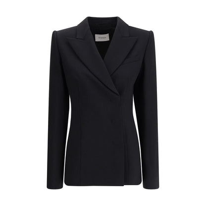 Max Mara schwarzer Fleece-Wollmantel