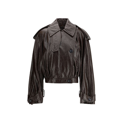 Max Mara Brauner Baumwollmantel