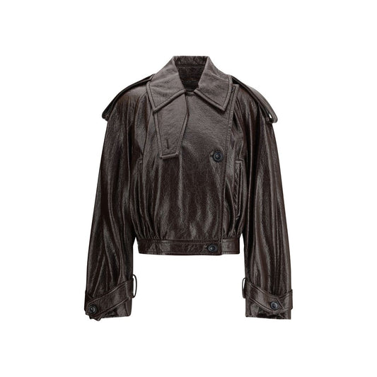 Max Mara Brauner Baumwollmantel