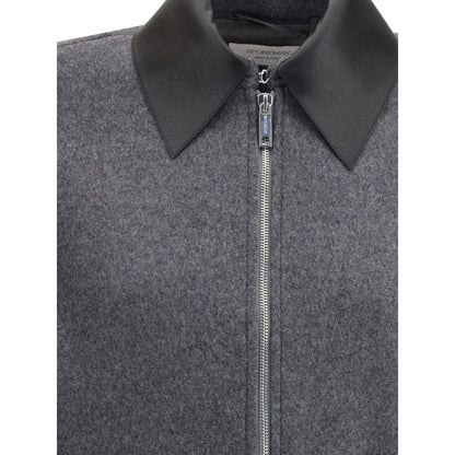 Max Mara Gray Fleece Wool Coat