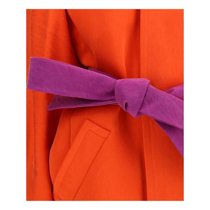 Saint Laurent Orange Silk Coat