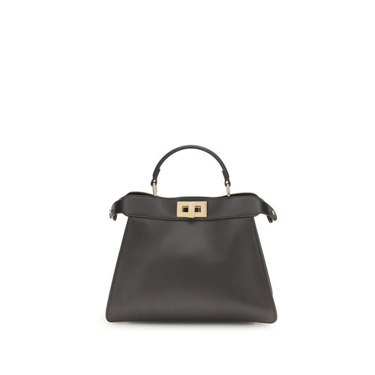 Fendi Brown Calf Leather Bos Taurus Shoulder Bag