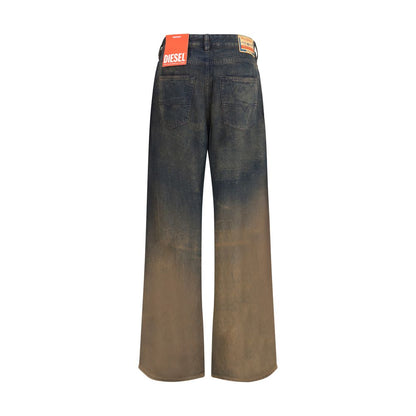 Diesel Blue Lyocell Relaxed Fit Jeans
