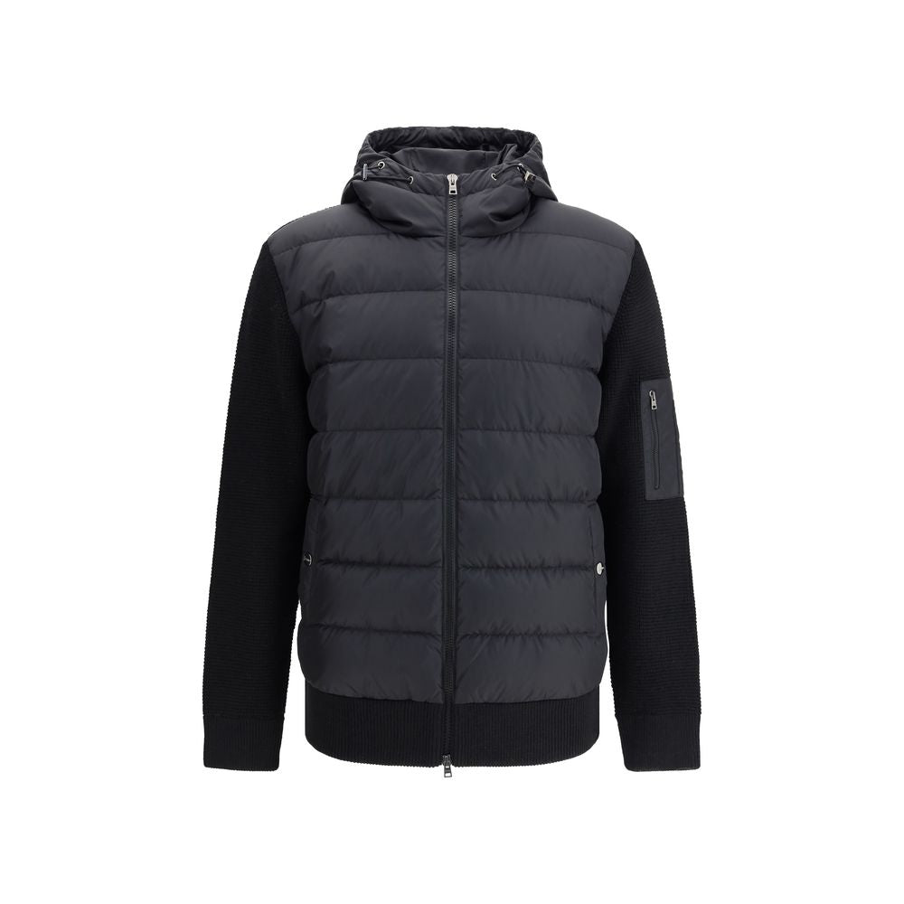 Herno Black Wool Bomber