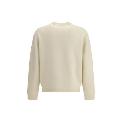 Maison Kitsuné Cremefarbenes Woll-Sweatshirt