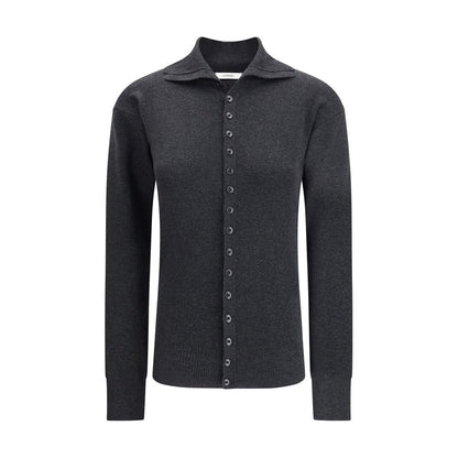 Lemaire Gray Wool Cardigan