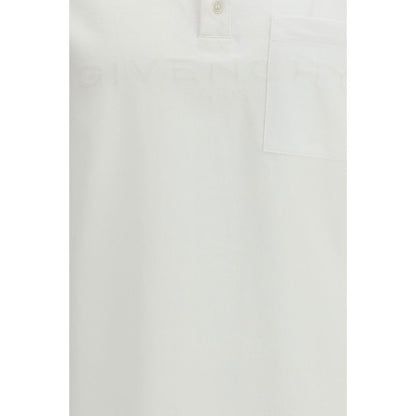 Givenchy White Cotton Polo Shirt