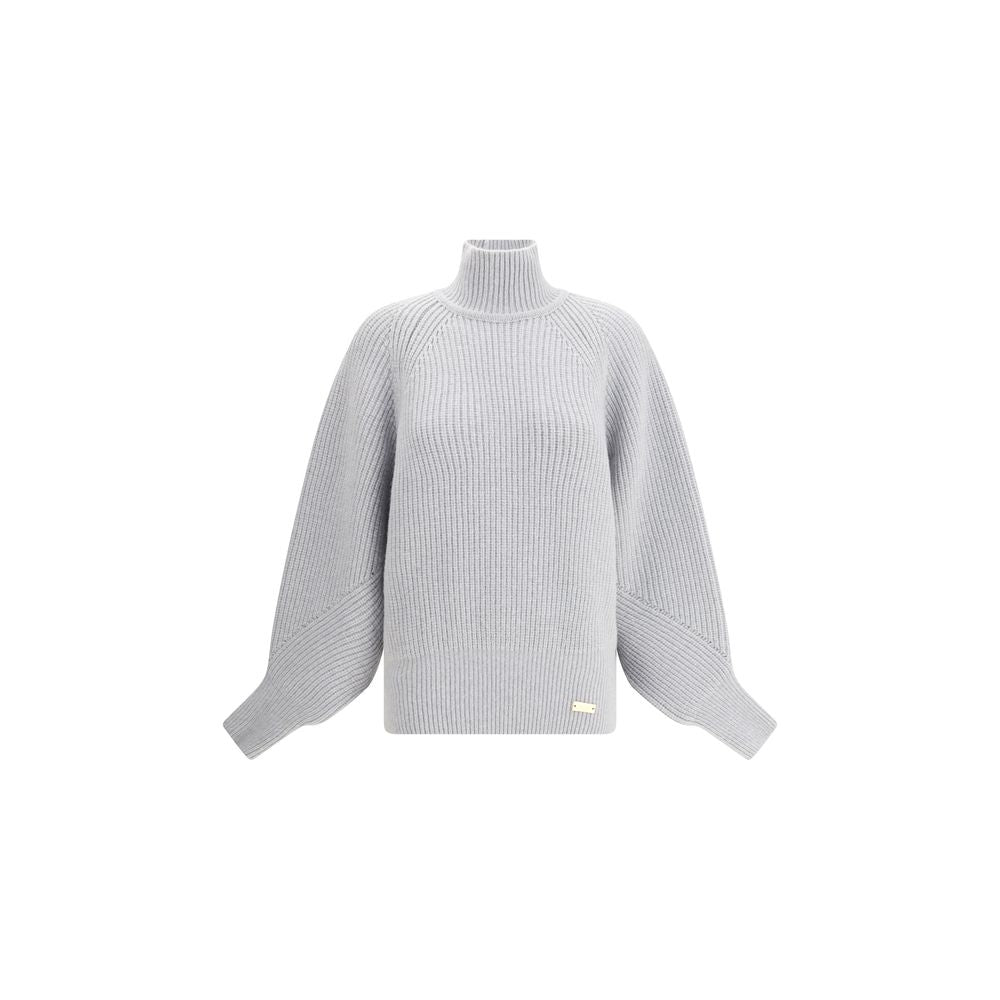 Balmain graues Woll-Sweatshirt