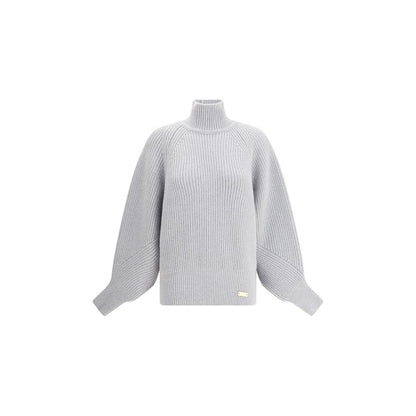 Balmain graues Woll-Sweatshirt