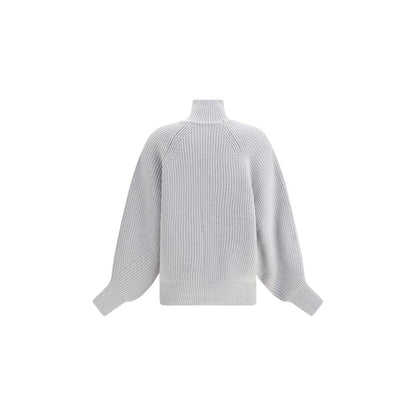 Balmain graues Woll-Sweatshirt
