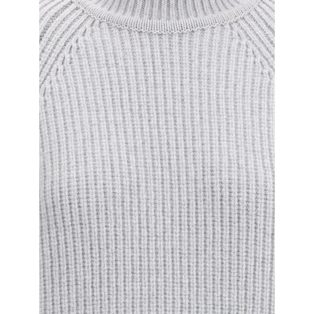 Balmain graues Woll-Sweatshirt