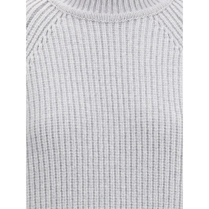 Balmain graues Woll-Sweatshirt