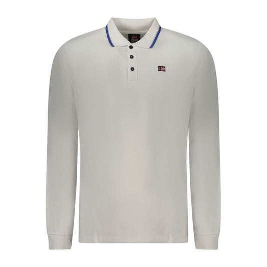 Norway 1963 White Cotton Men Polo Shirt