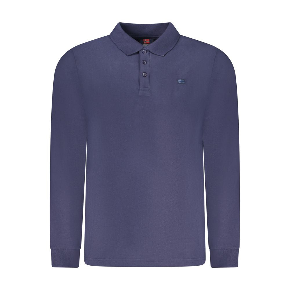 Norway 1963 Blue Cotton Men Polo Shirt