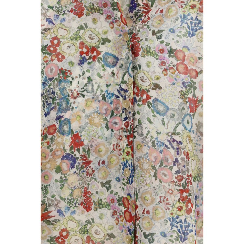 Khaite Multicolor Silk Top