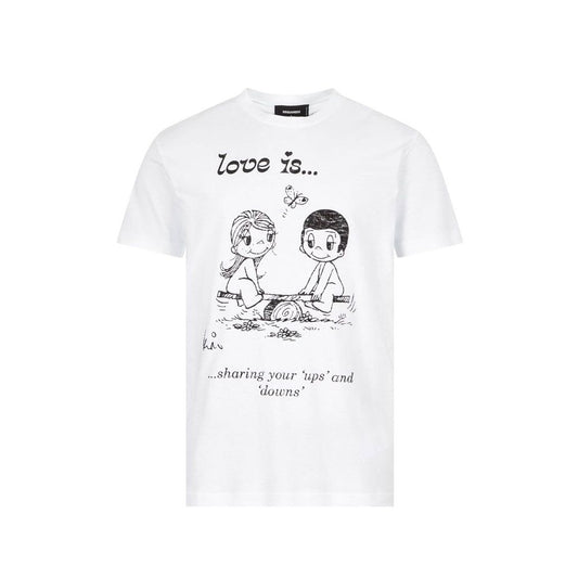 Dsquared² White Cotton T-Shirt