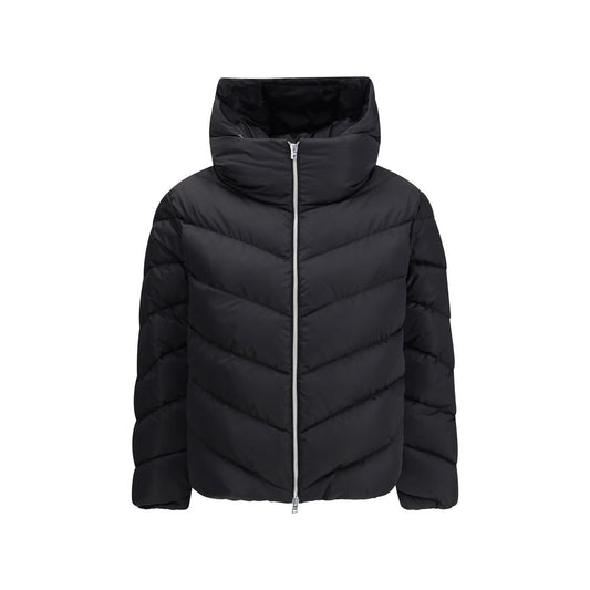 Herno Black Polyester Jackets And Coat