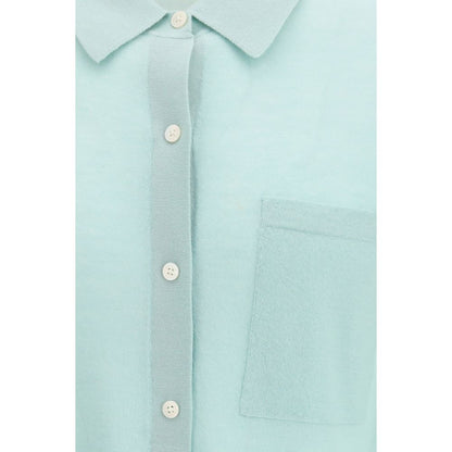 Guest in Residence Light Blue Cashmere Pattern Shirt