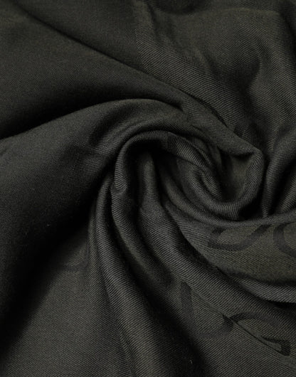 Dolce & Gabbana Black Modal Neck Wrap Men Shawl Men Scarf