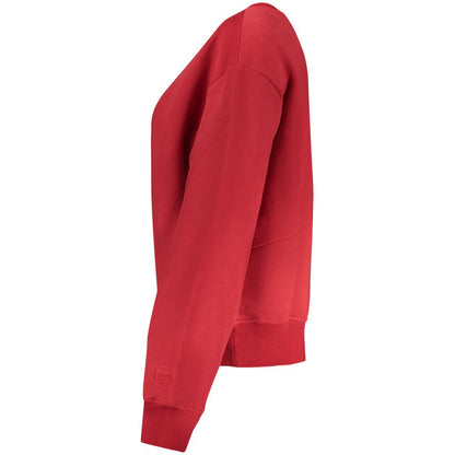 North Sails Rosso Cotton Women Sweatshirt