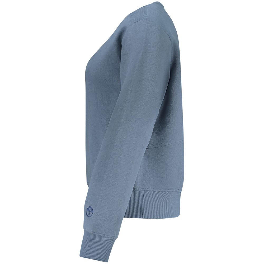 North Sails Blu Cotton Women Sweatshirt