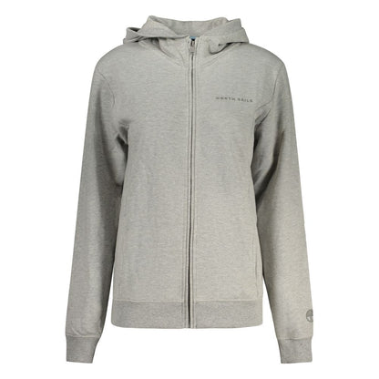 North Sails Grigio Cotton Women Sweatshirt