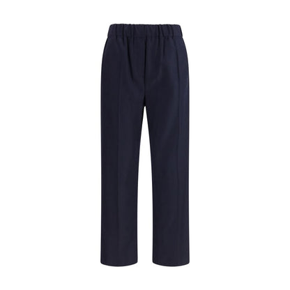 Max Mara Black Cotton Casual Pants