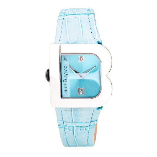 Laura Biagiotti Blue Leather Bracelet Watch