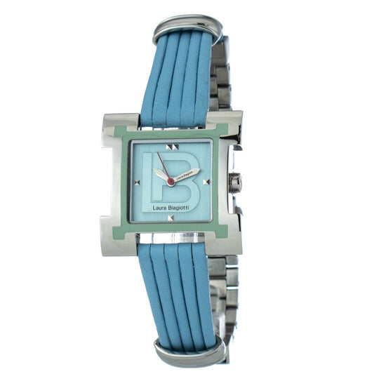 Laura Biagiotti Blue Leather Dress Watch