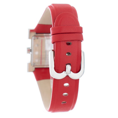 Laura Biagiotti Red Leather Dress Watch