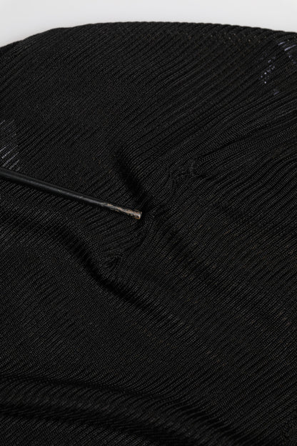 Dolce & Gabbana Black Viscose Turtle Neck Pullover Top