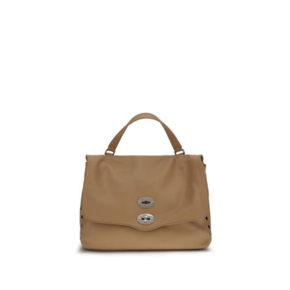 Zanellato Brown Calf Leather Bos Taurus Shoulder Bag