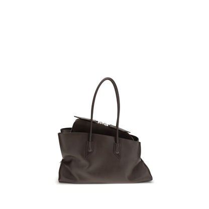 The Attico Brown Calf Leather Bos Taurus Shoulder Bag