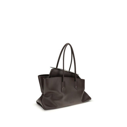 The Attico Brown Calf Leather Bos Taurus Shoulder Bag