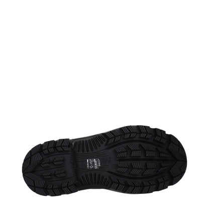 Moncler Black Cotton Ankle Boots