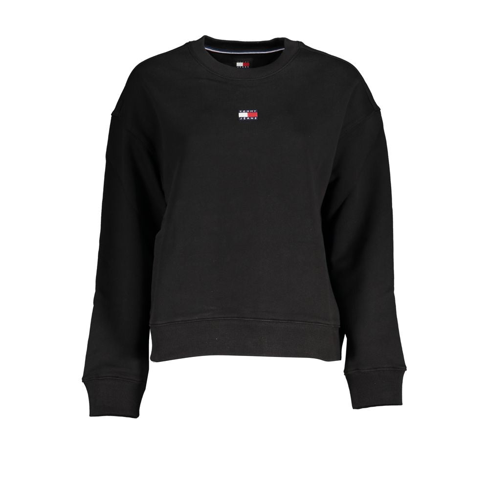 Tommy Hilfiger Black Cotton Men Sweatshirt