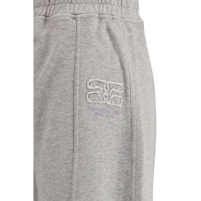 Ganni Gray Cotton Casual Pants