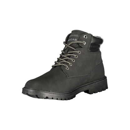 Gas Black Polyester Ankle