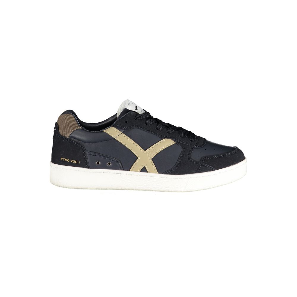 Gas Blue Polyester Men Sneaker