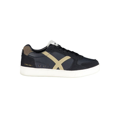 Gas Blue Polyester Men Sneaker