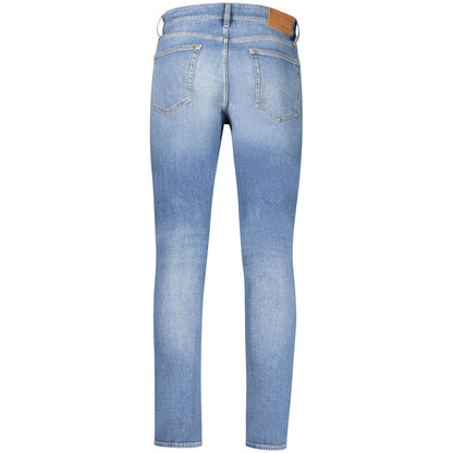 Tommy Hilfiger Blu Cotton Men's Slim Tapered Jean