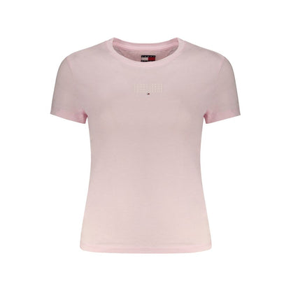 Tommy Hilfiger Pink Cotton Women T-Shirt