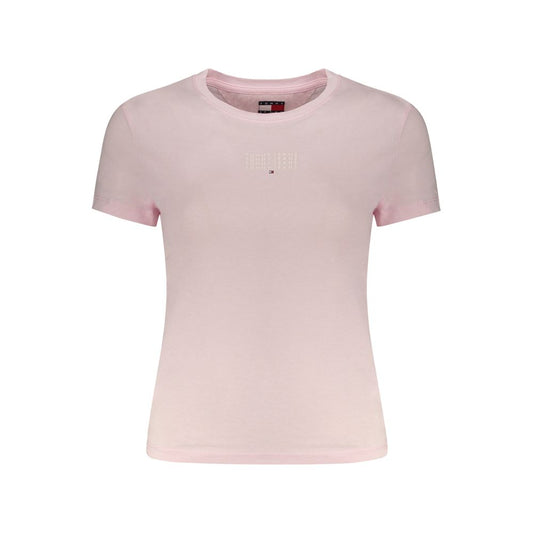 Tommy Hilfiger Pink Cotton Women T-Shirt