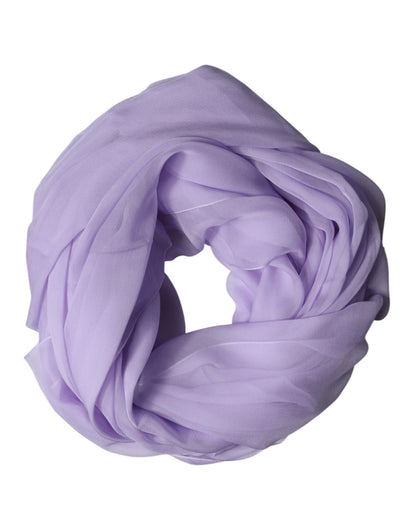 Dolce & Gabbana Purple Stole Silk Neck Wrap Shawl Men Scarf