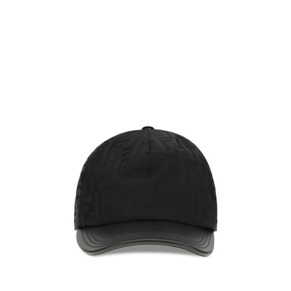 Fendi Black Polyamide Cap (Baseball Hat)
